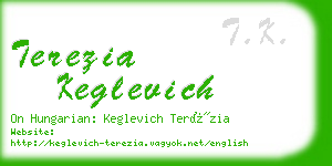 terezia keglevich business card